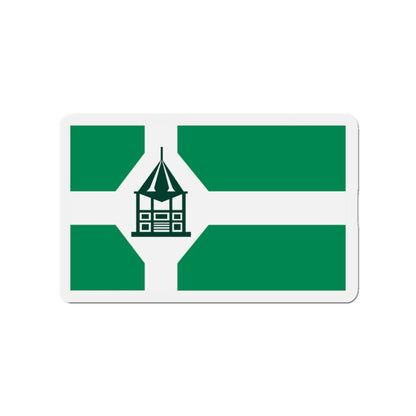 Flag of New Milford Connecticut - Die-Cut Magnet-3" x 3"-The Sticker Space