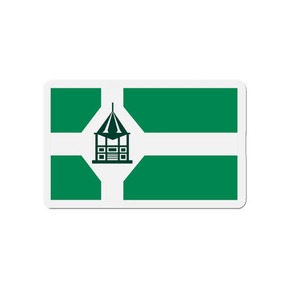 Flag of New Milford Connecticut - Die-Cut Magnet-4" x 4"-The Sticker Space