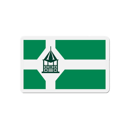 Flag of New Milford Connecticut - Die-Cut Magnet-5" x 5"-The Sticker Space