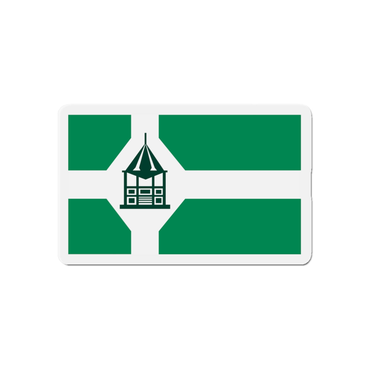 Flag of New Milford Connecticut - Die-Cut Magnet-6 × 6"-The Sticker Space