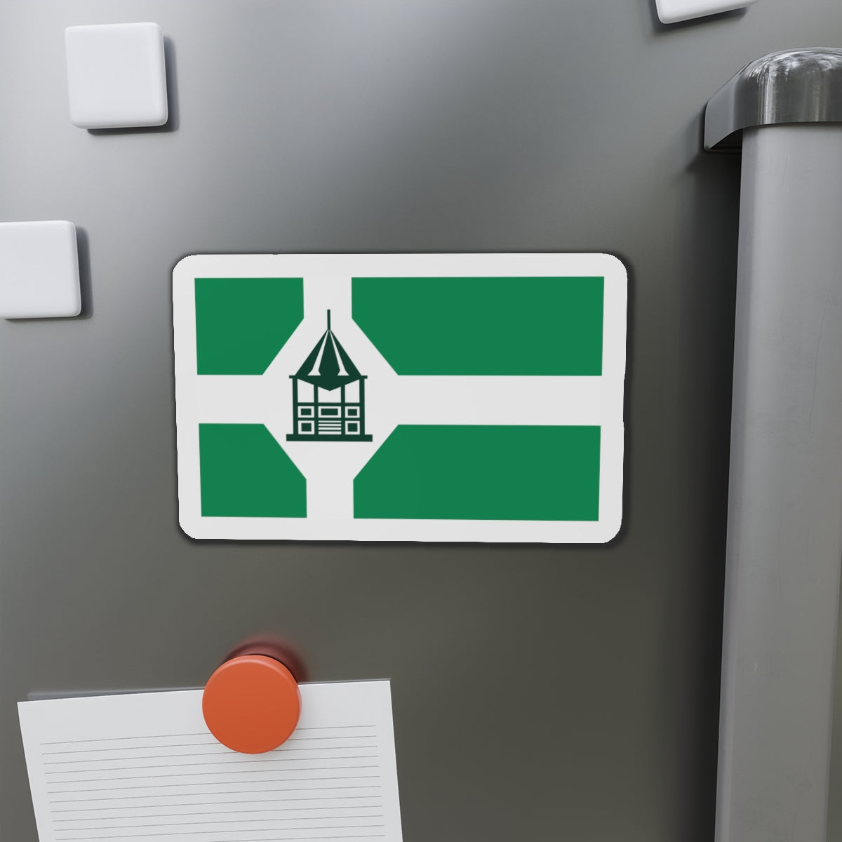 Flag of New Milford Connecticut - Die-Cut Magnet-The Sticker Space