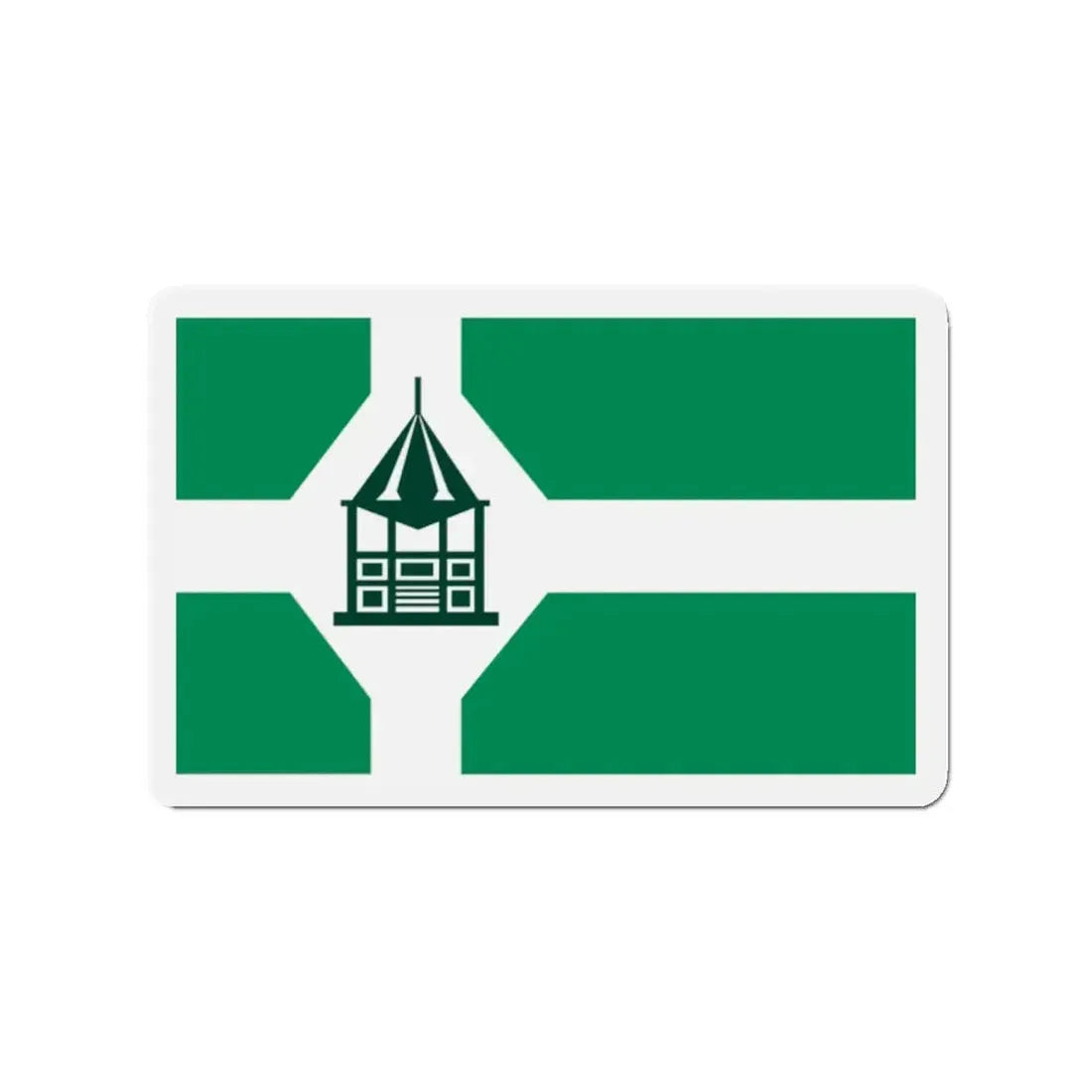 Flag of New Milford Connecticut - Refrigerator Magnet 2 Inch - The Sticker Space