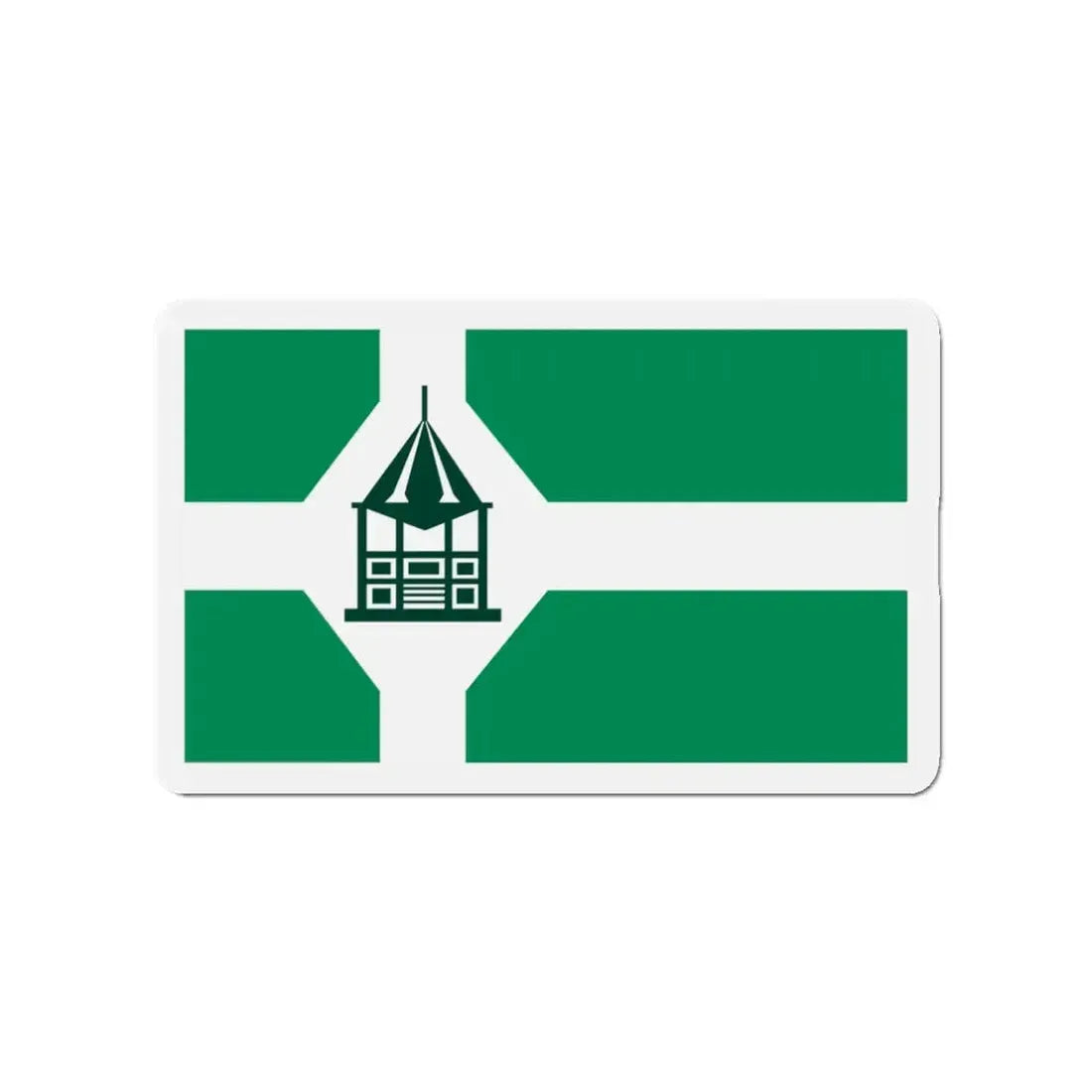 Flag of New Milford Connecticut - Refrigerator Magnet 3 Inch - The Sticker Space