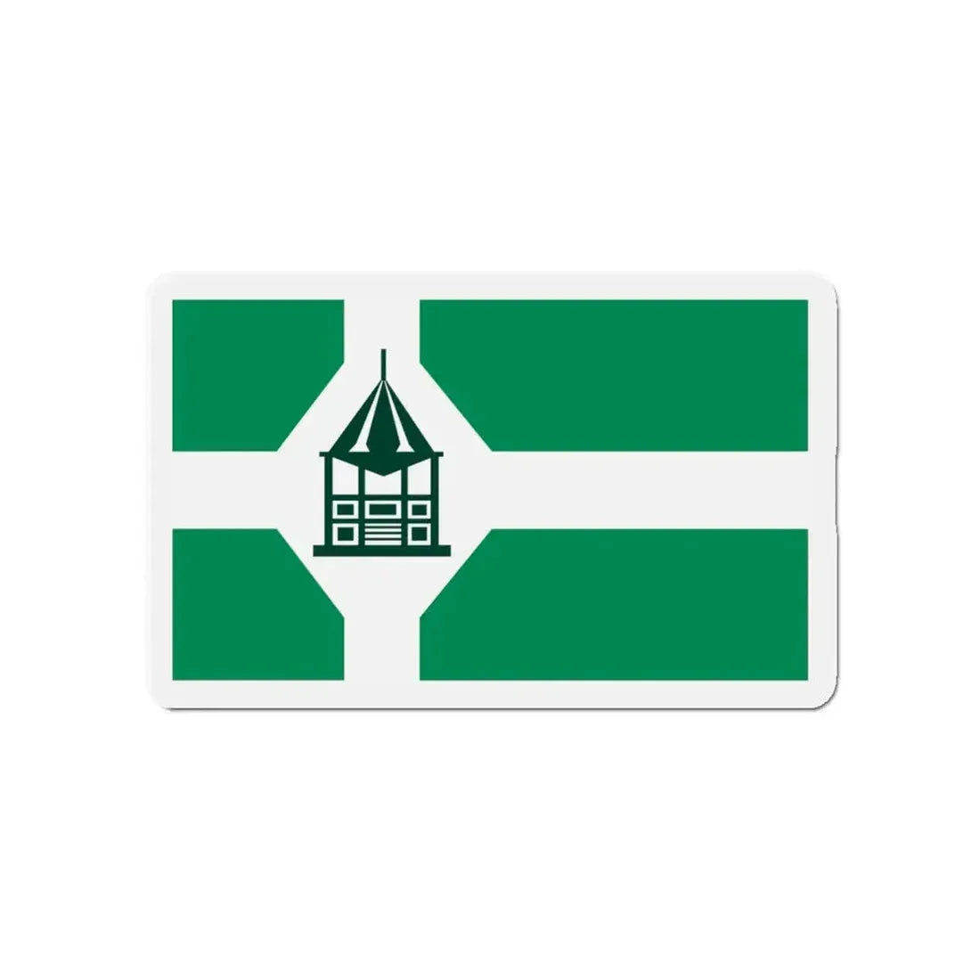 Flag of New Milford Connecticut - Refrigerator Magnet 4 Inch - The Sticker Space