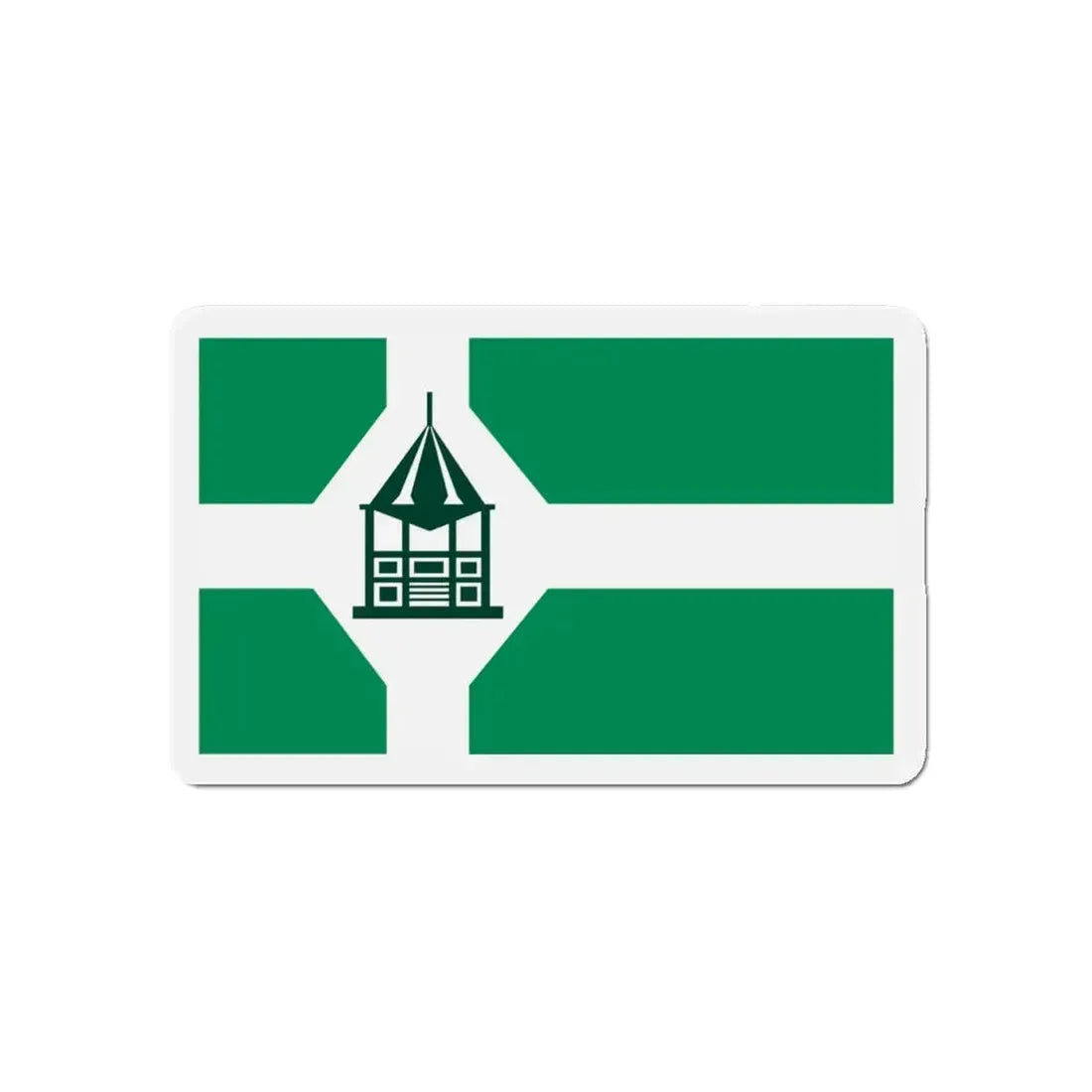 Flag of New Milford Connecticut - Refrigerator Magnet 5 Inch - The Sticker Space