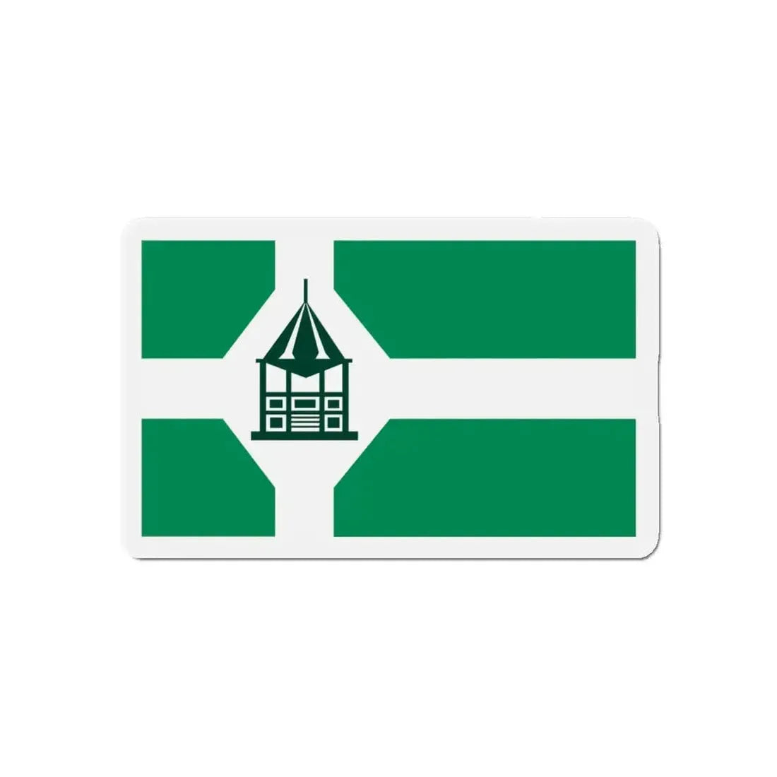 Flag of New Milford Connecticut - Refrigerator Magnet - The Sticker Space
