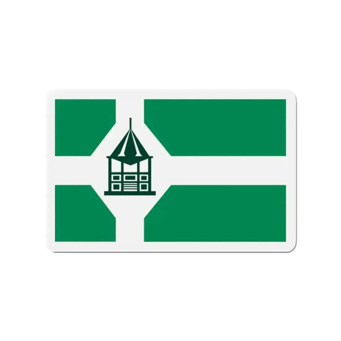 Flag of New Milford Connecticut - Refrigerator Magnet - The Sticker Space