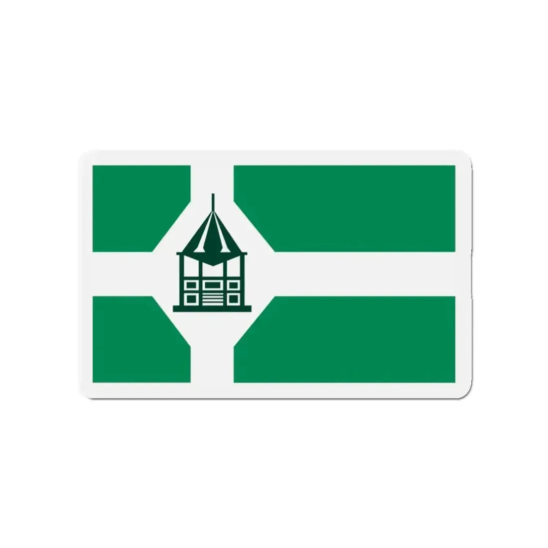 Flag of New Milford Connecticut - Refrigerator Magnet - The Sticker Space