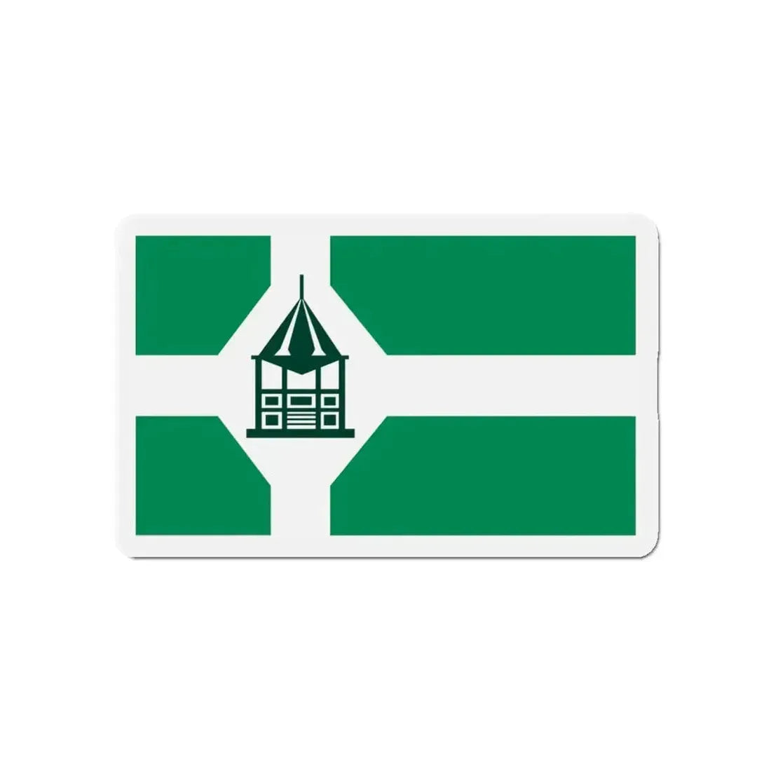 Flag of New Milford Connecticut - Refrigerator Magnet - The Sticker Space
