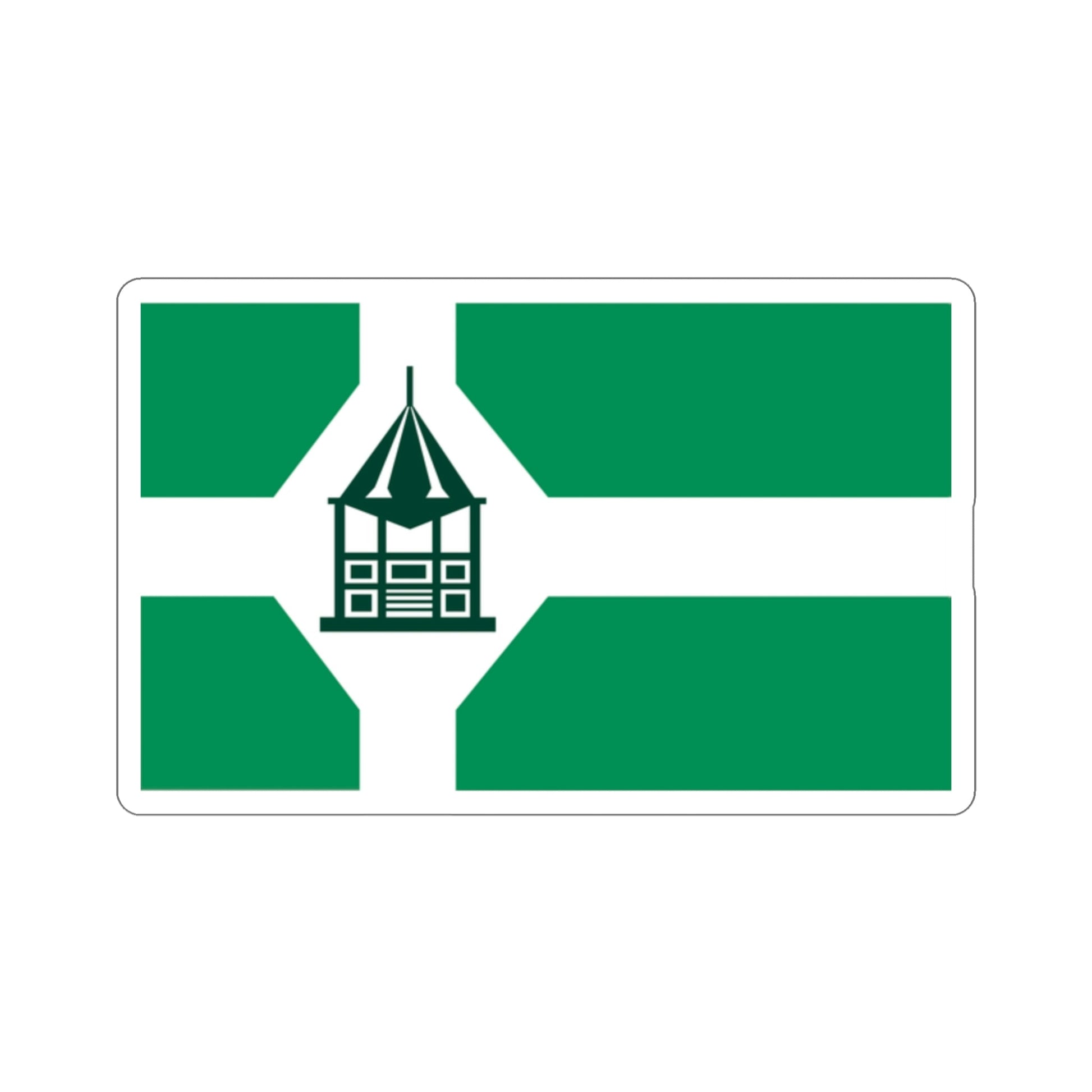 Flag of New Milford Connecticut USA STICKER Vinyl Die-Cut Decal-2 Inch-The Sticker Space