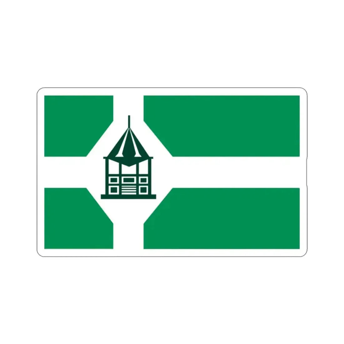 Flag of New Milford Connecticut USA STICKER Vinyl Die-Cut Decal 2 Inch - The Sticker Space