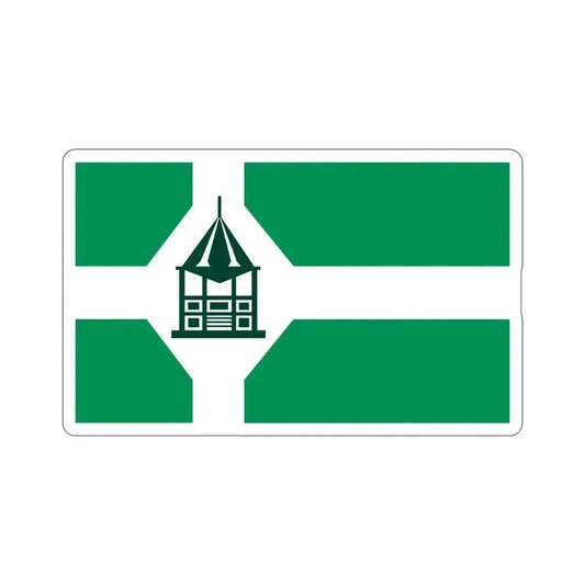 Flag of New Milford Connecticut USA STICKER Vinyl Die-Cut Decal 6 Inch - The Sticker Space