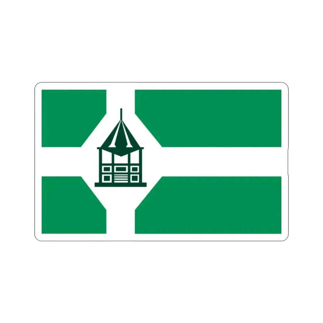 Flag of New Milford Connecticut USA STICKER Vinyl Die-Cut Decal - The Sticker Space