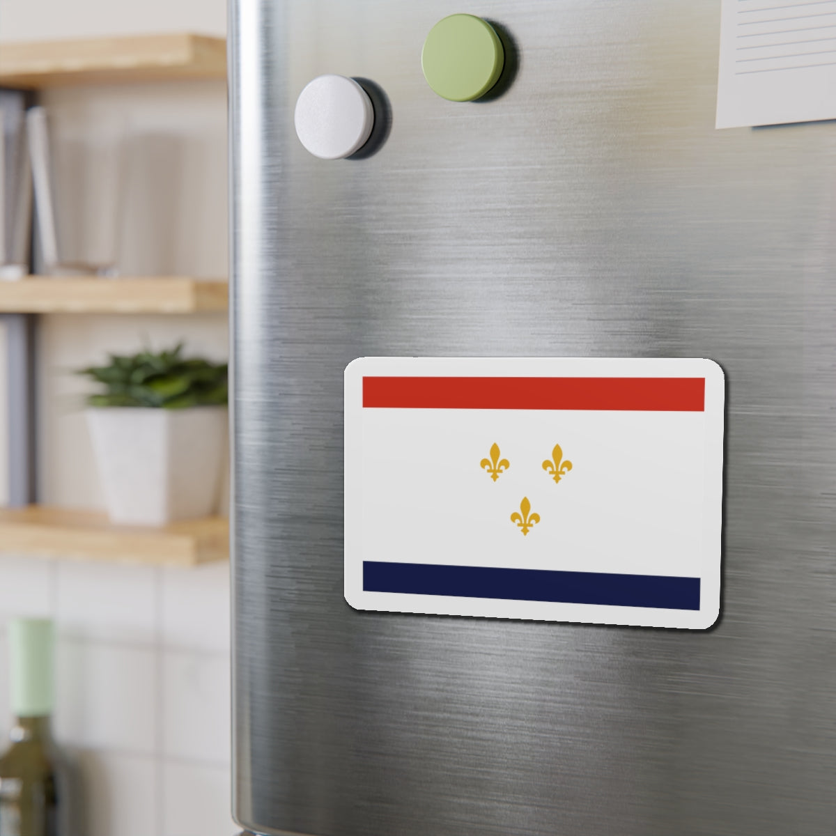 Flag of New Orleans Louisiana - Die-Cut Magnet-The Sticker Space