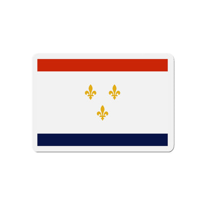 Flag of New Orleans Louisiana - Die-Cut Magnet-5" x 5"-The Sticker Space