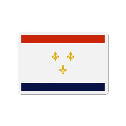 Flag of New Orleans Louisiana - Refrigerator Magnet 3 Inch - The Sticker Space