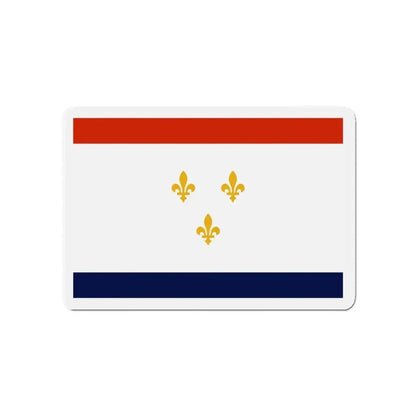 Flag of New Orleans Louisiana - Refrigerator Magnet 4 Inch - The Sticker Space