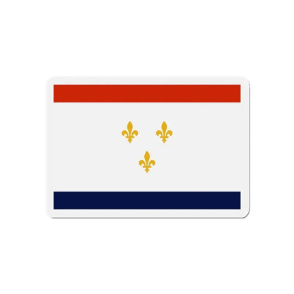 Flag of New Orleans Louisiana - Refrigerator Magnet 5 Inch - The Sticker Space