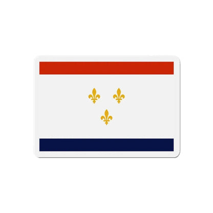 Flag of New Orleans Louisiana - Refrigerator Magnet 6 Inch - The Sticker Space