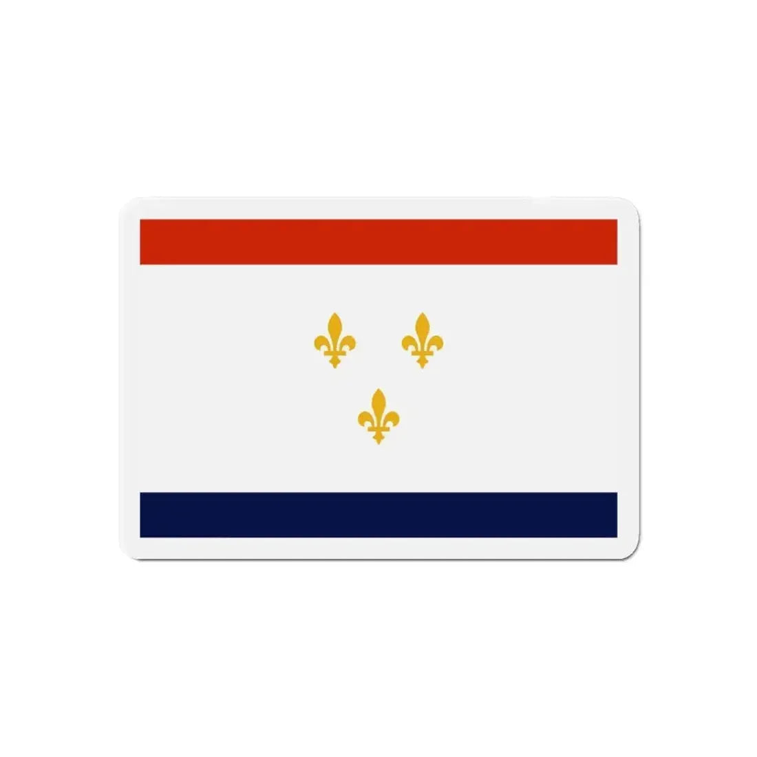 Flag of New Orleans Louisiana - Refrigerator Magnet - The Sticker Space