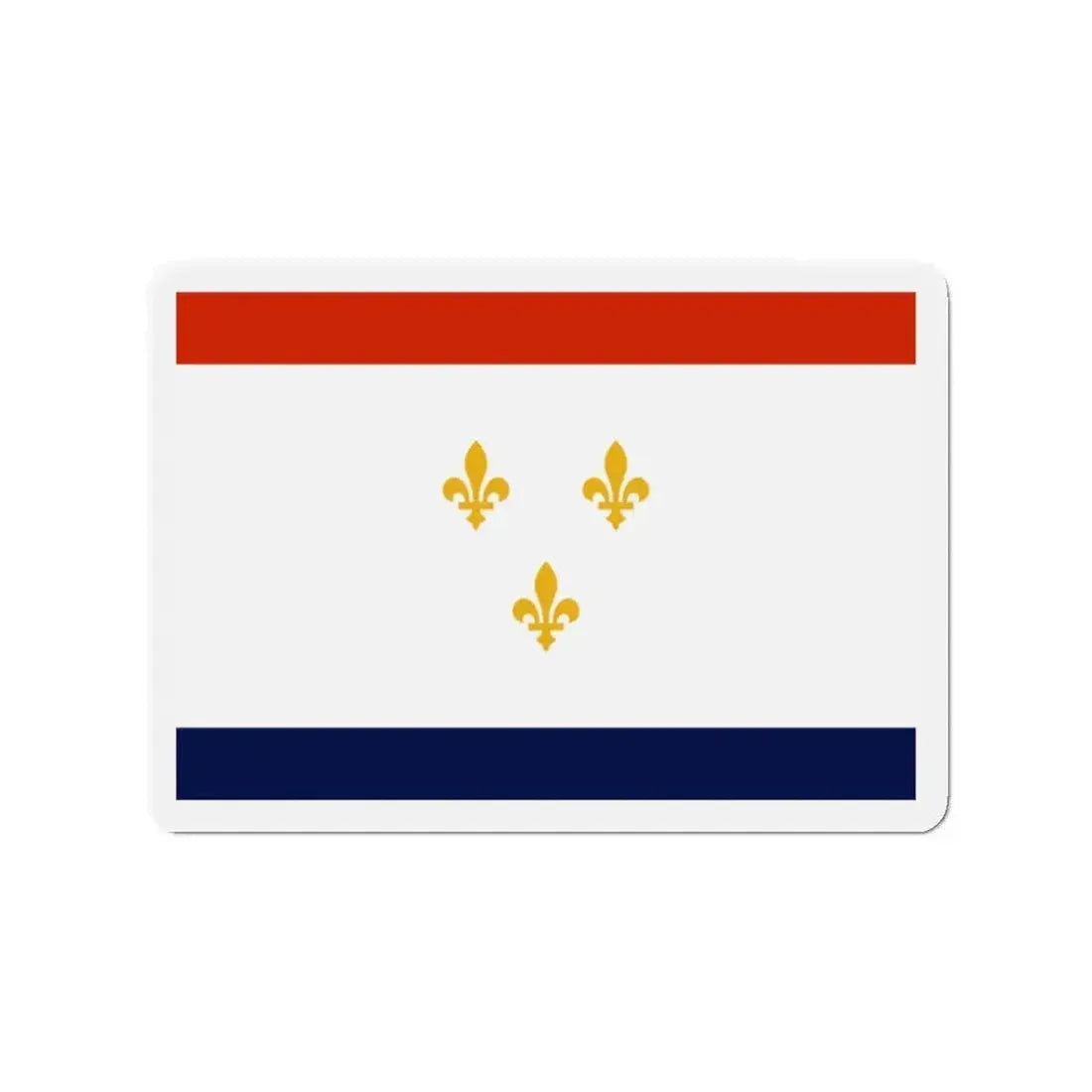 Flag of New Orleans Louisiana - Refrigerator Magnet - The Sticker Space