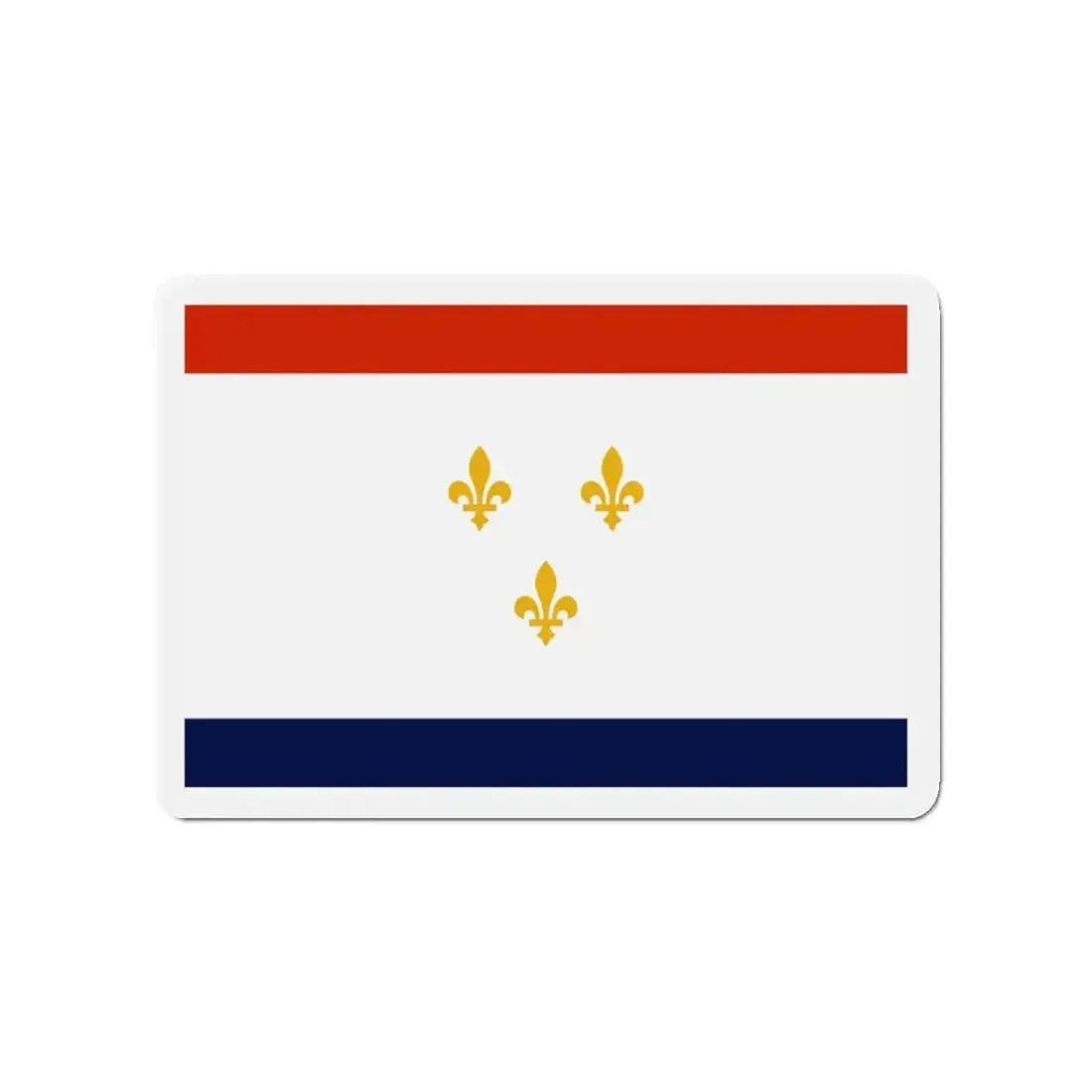 Flag of New Orleans Louisiana - Refrigerator Magnet - The Sticker Space