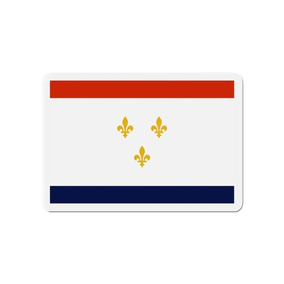 Flag of New Orleans Louisiana - Refrigerator Magnet - The Sticker Space