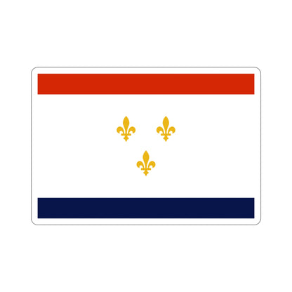 Flag of New Orleans Louisiana USA STICKER Vinyl Die-Cut Decal-5 Inch-The Sticker Space