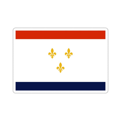 Flag of New Orleans Louisiana USA STICKER Vinyl Die-Cut Decal-6 Inch-The Sticker Space