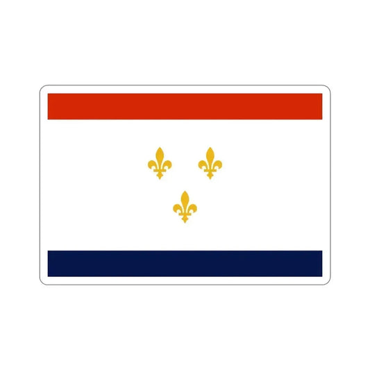 Flag of New Orleans Louisiana USA STICKER Vinyl Die-Cut Decal 6 Inch - The Sticker Space