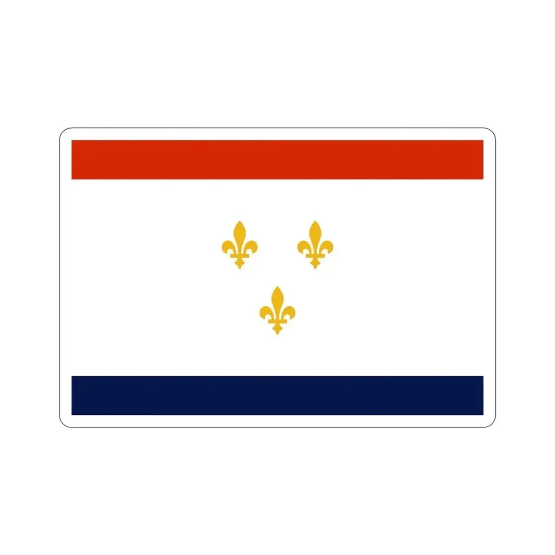 Flag of New Orleans Louisiana USA STICKER Vinyl Die-Cut Decal - The Sticker Space
