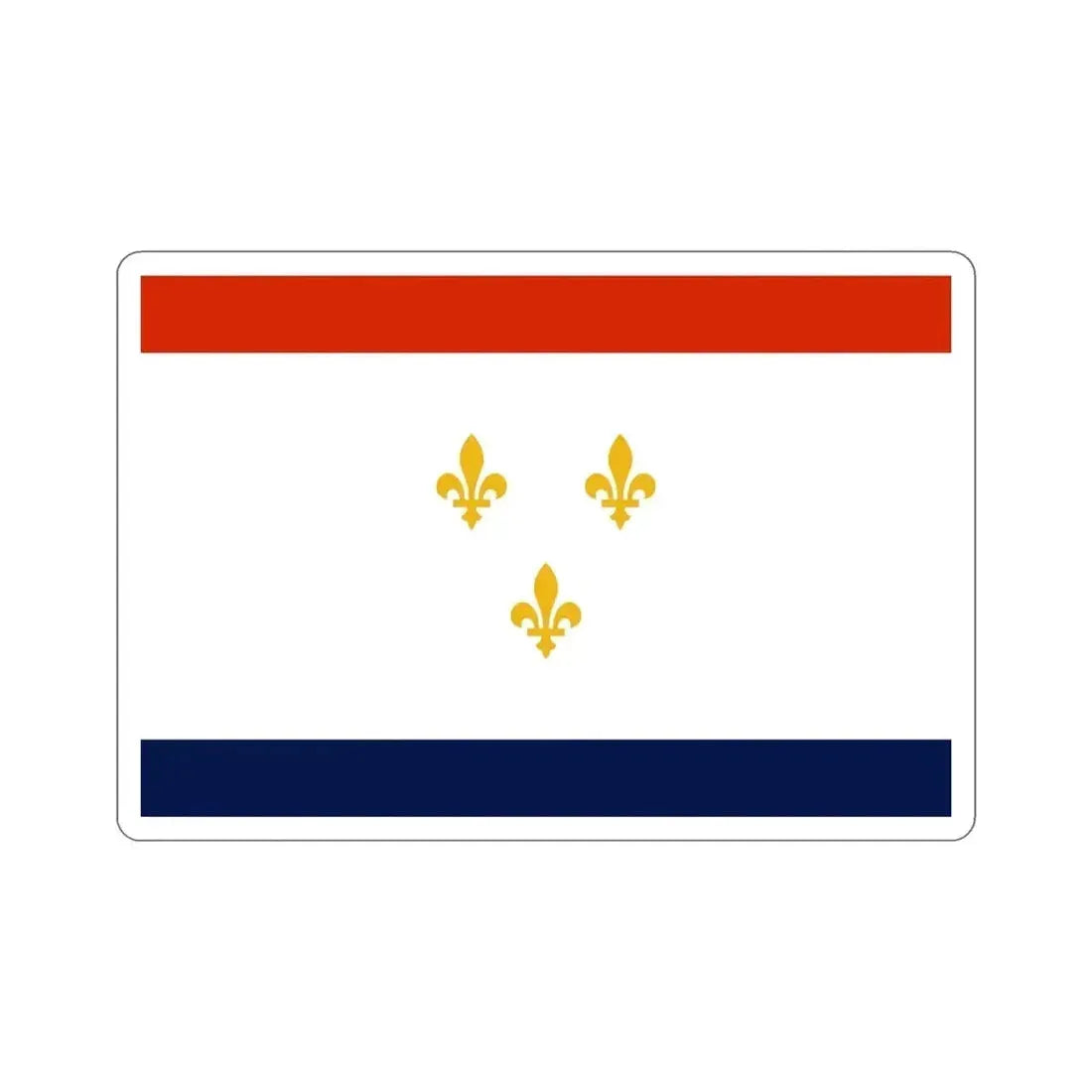 Flag of New Orleans Louisiana USA STICKER Vinyl Die-Cut Decal - The Sticker Space