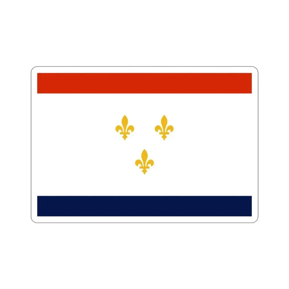 Flag of New Orleans Louisiana USA STICKER Vinyl Die-Cut Decal - The Sticker Space