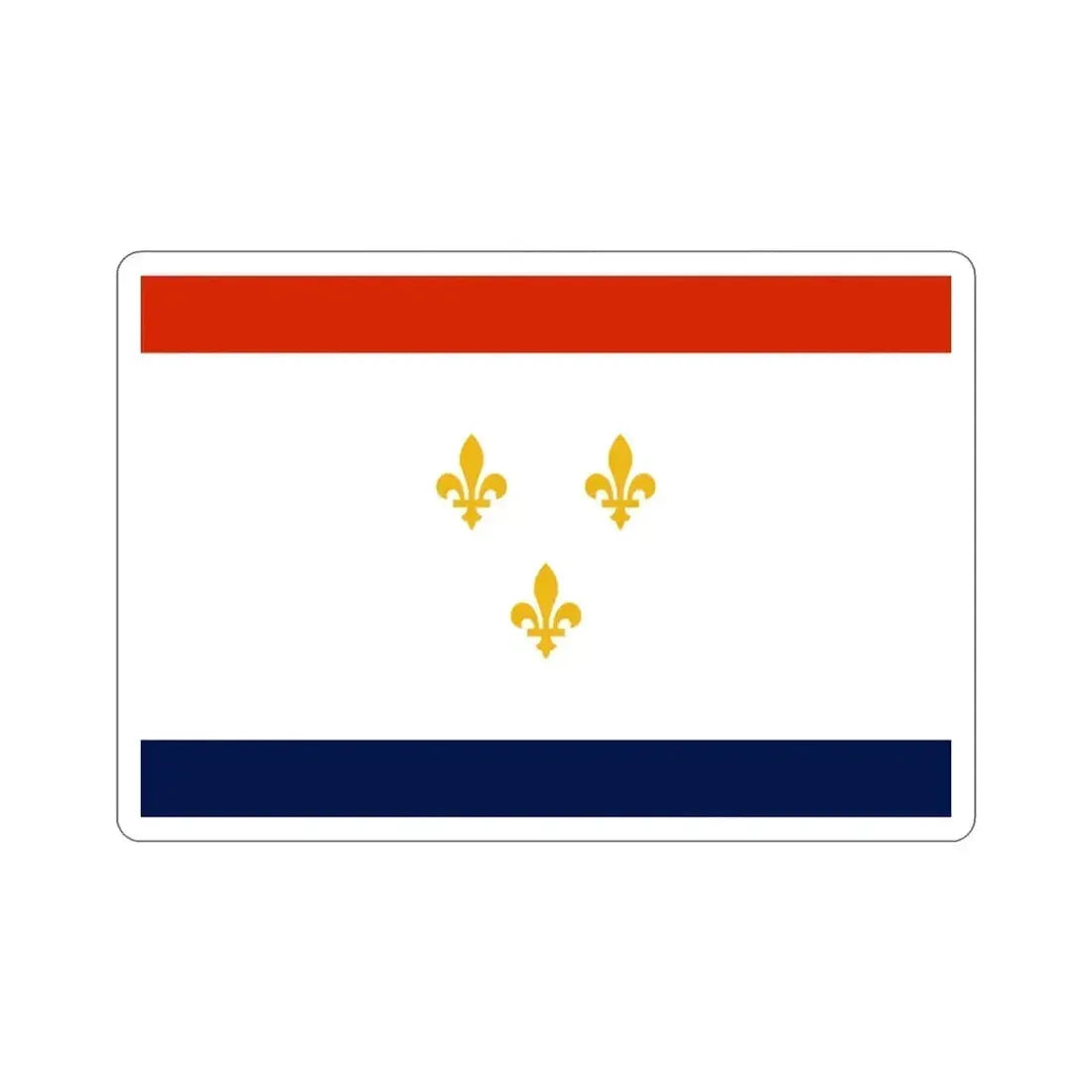 Flag of New Orleans Louisiana USA STICKER Vinyl Die-Cut Decal - The Sticker Space