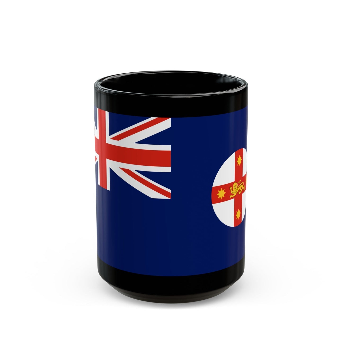 Flag of New South Wales Australia - Black Coffee Mug-15oz-The Sticker Space