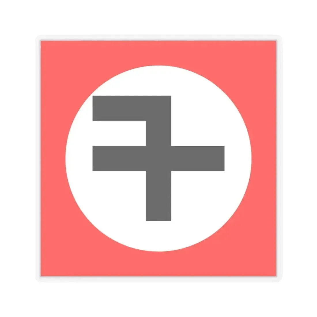 Flag of New Triumph Party - STICKER Vinyl Kiss-Cut Decal 6 Inch Transparent - The Sticker Space