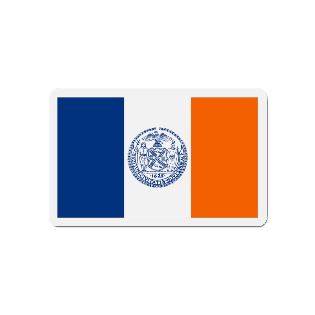 Flag of New York City - Die-Cut Magnet-5" x 5"-The Sticker Space