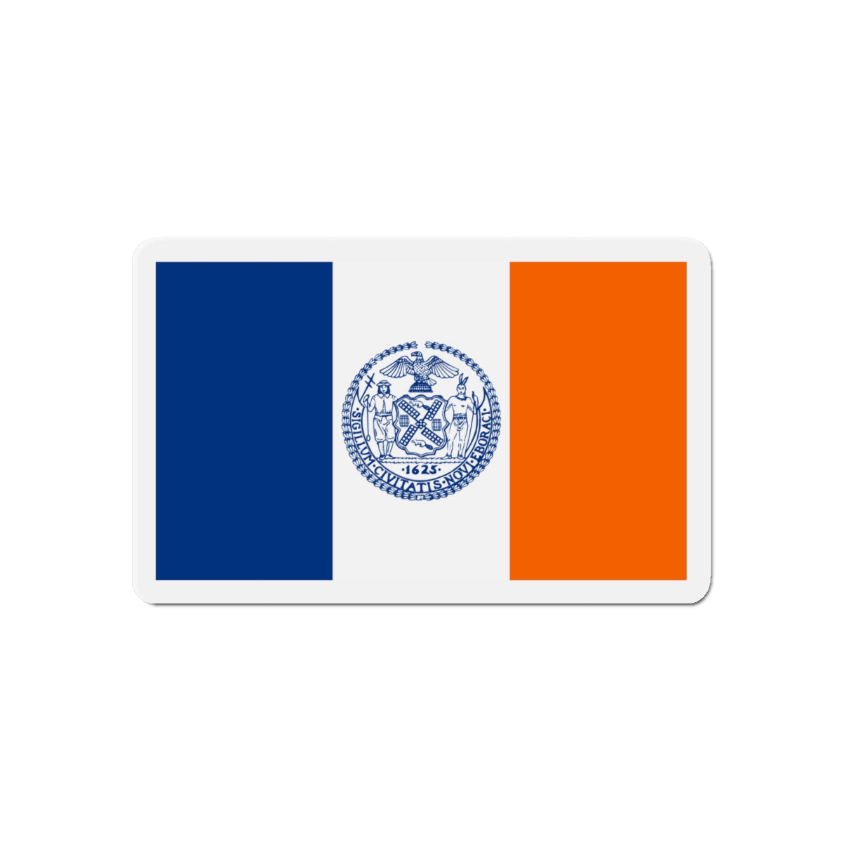 Flag of New York City - Die-Cut Magnet-6 × 6"-The Sticker Space