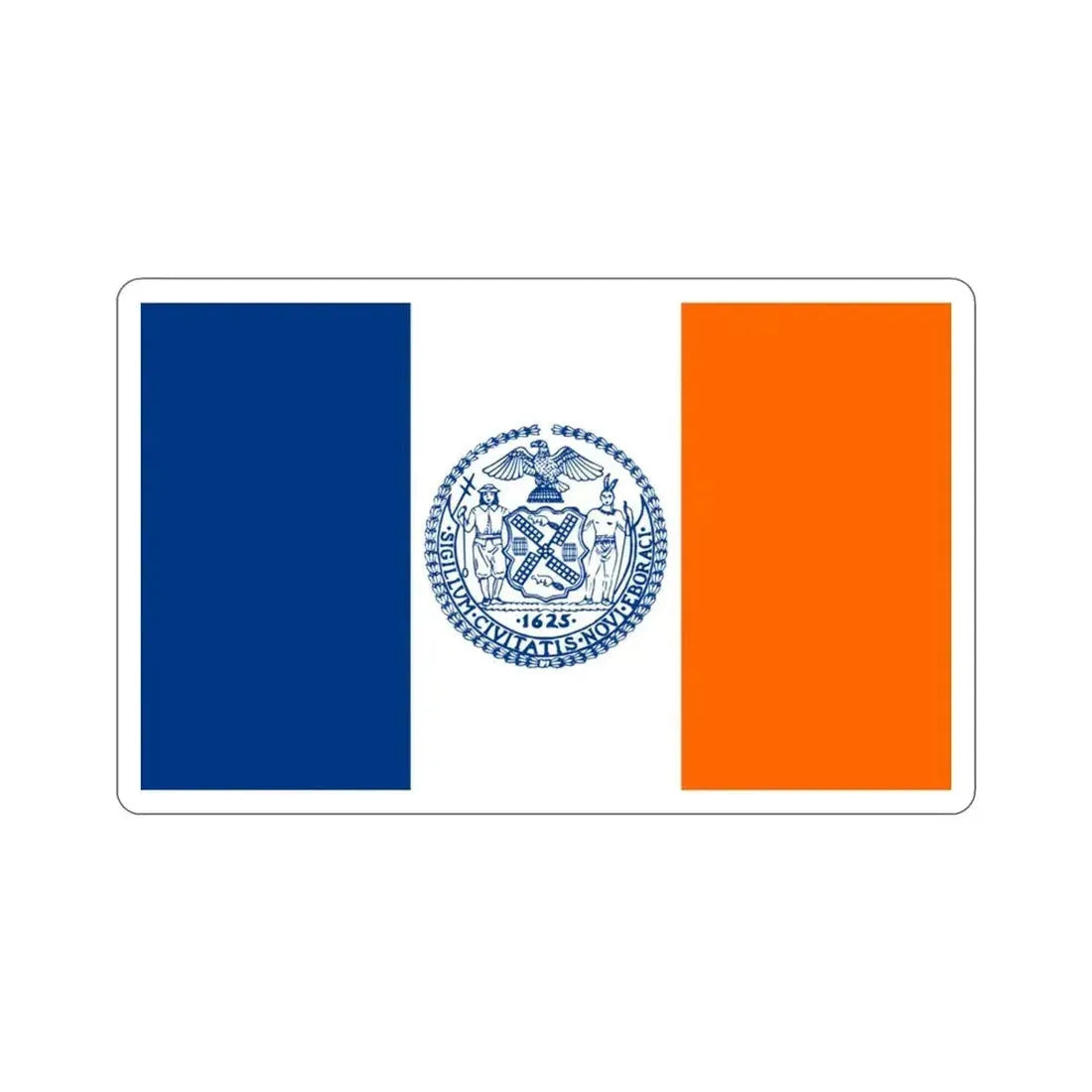 Flag of New York City USA STICKER Vinyl Die-Cut Decal - The Sticker Space
