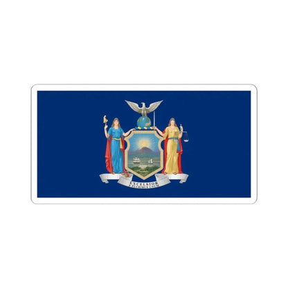 Flag of New York (United States) STICKER Vinyl Kiss-Cut Decal 2 Inch White - The Sticker Space