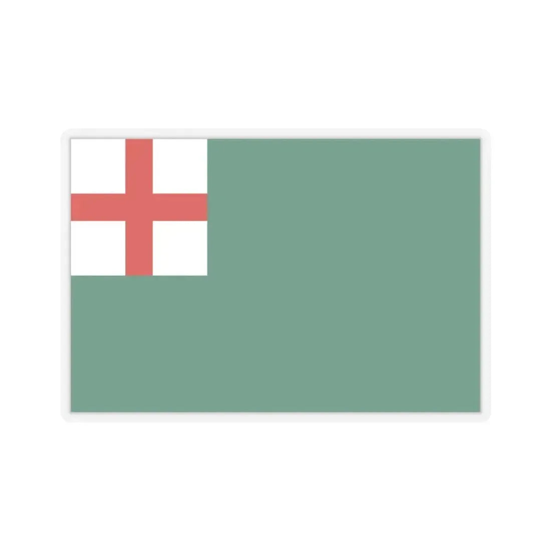 Flag of Newbury, Massachusetts - STICKER Vinyl Kiss-Cut Decal 6 Inch Transparent - The Sticker Space