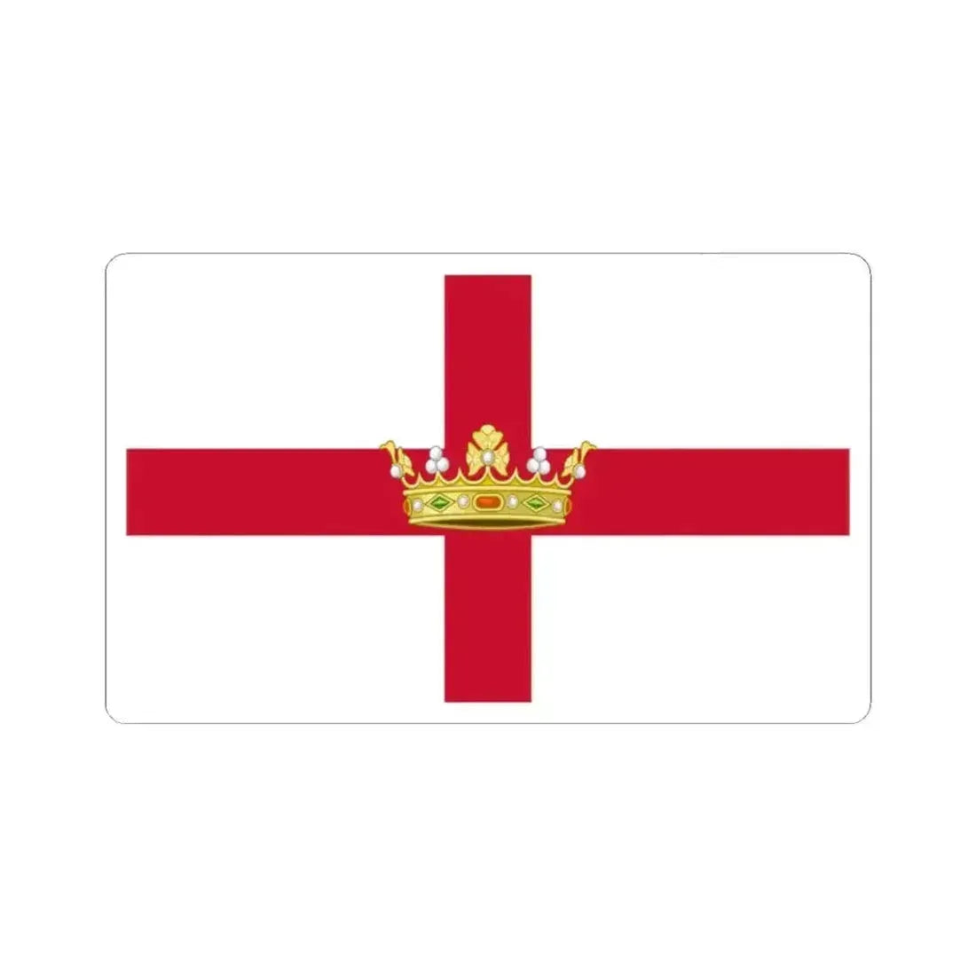 Flag of Newfoundland 1862-1870 (Canada) STICKER Vinyl Kiss-Cut Decal 2 Inch White - The Sticker Space