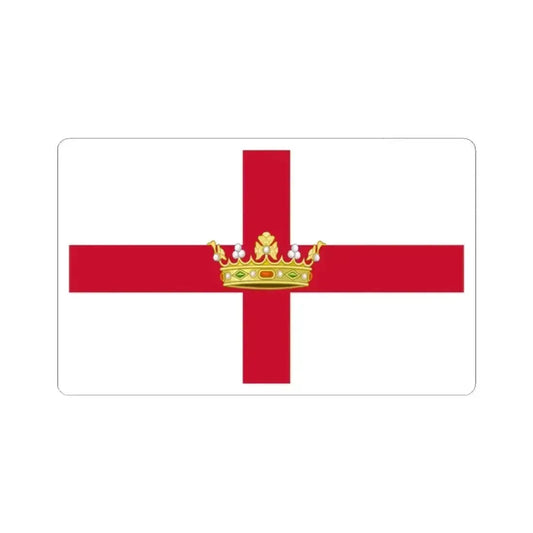 Flag of Newfoundland 1862-1870 (Canada) STICKER Vinyl Kiss-Cut Decal 2 Inch White - The Sticker Space