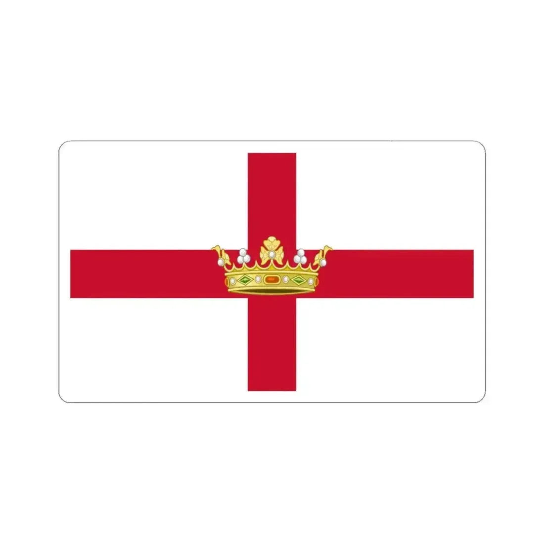 Flag of Newfoundland 1862-1870 (Canada) STICKER Vinyl Kiss-Cut Decal 6 Inch White - The Sticker Space