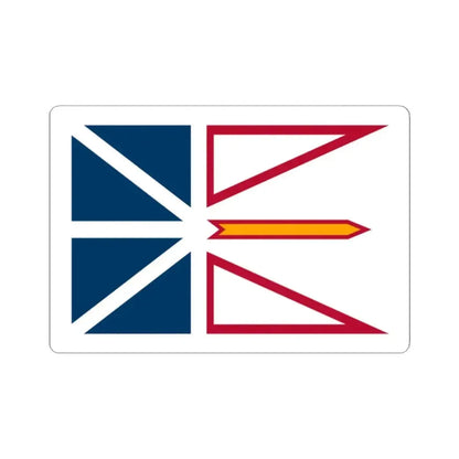 Flag of Newfoundland and Labrador 3-2 (Canada) STICKER Vinyl Kiss-Cut Decal 2 Inch White - The Sticker Space