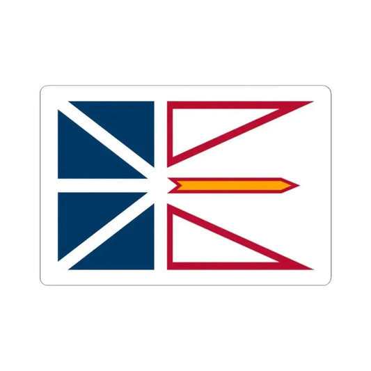 Flag of Newfoundland and Labrador 3-2 (Canada) STICKER Vinyl Kiss-Cut Decal 2 Inch White - The Sticker Space