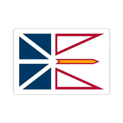 Flag of Newfoundland and Labrador 3-2 (Canada) STICKER Vinyl Kiss-Cut Decal 6 Inch White - The Sticker Space