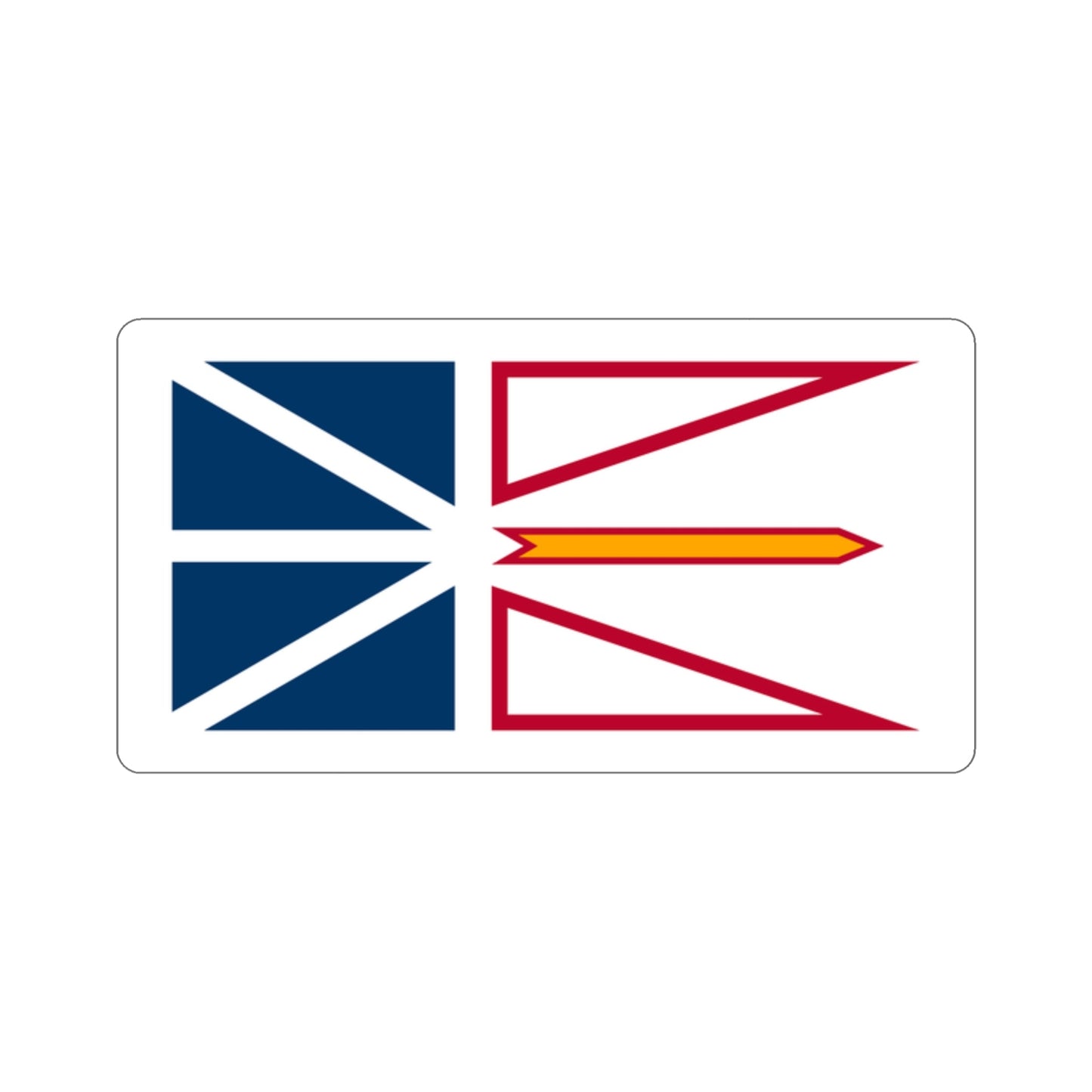 Flag of Newfoundland and Labrador Canada STICKER Vinyl Die-Cut Decal-2 Inch-The Sticker Space