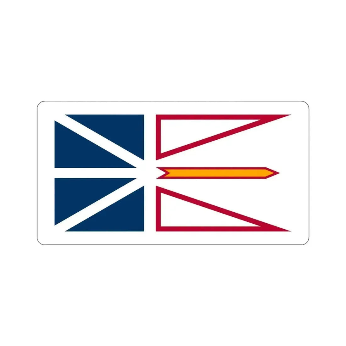 Flag of Newfoundland and Labrador Canada STICKER Vinyl Die-Cut Decal - The Sticker Space