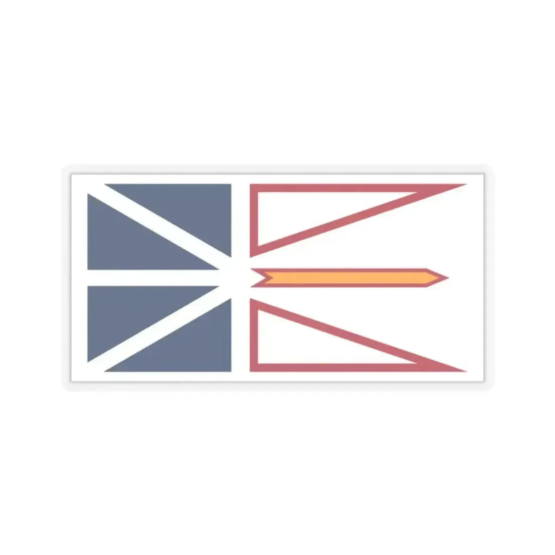 Flag of Newfoundland and Labrador Canada - STICKER Vinyl Kiss-Cut Decal 2 Inch Transparent - The Sticker Space